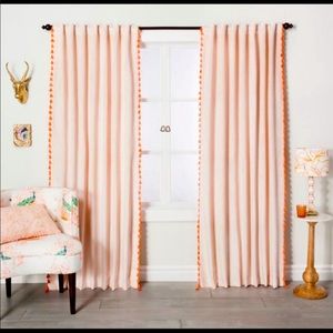4 panels of Opalhouse blush velvet curtain